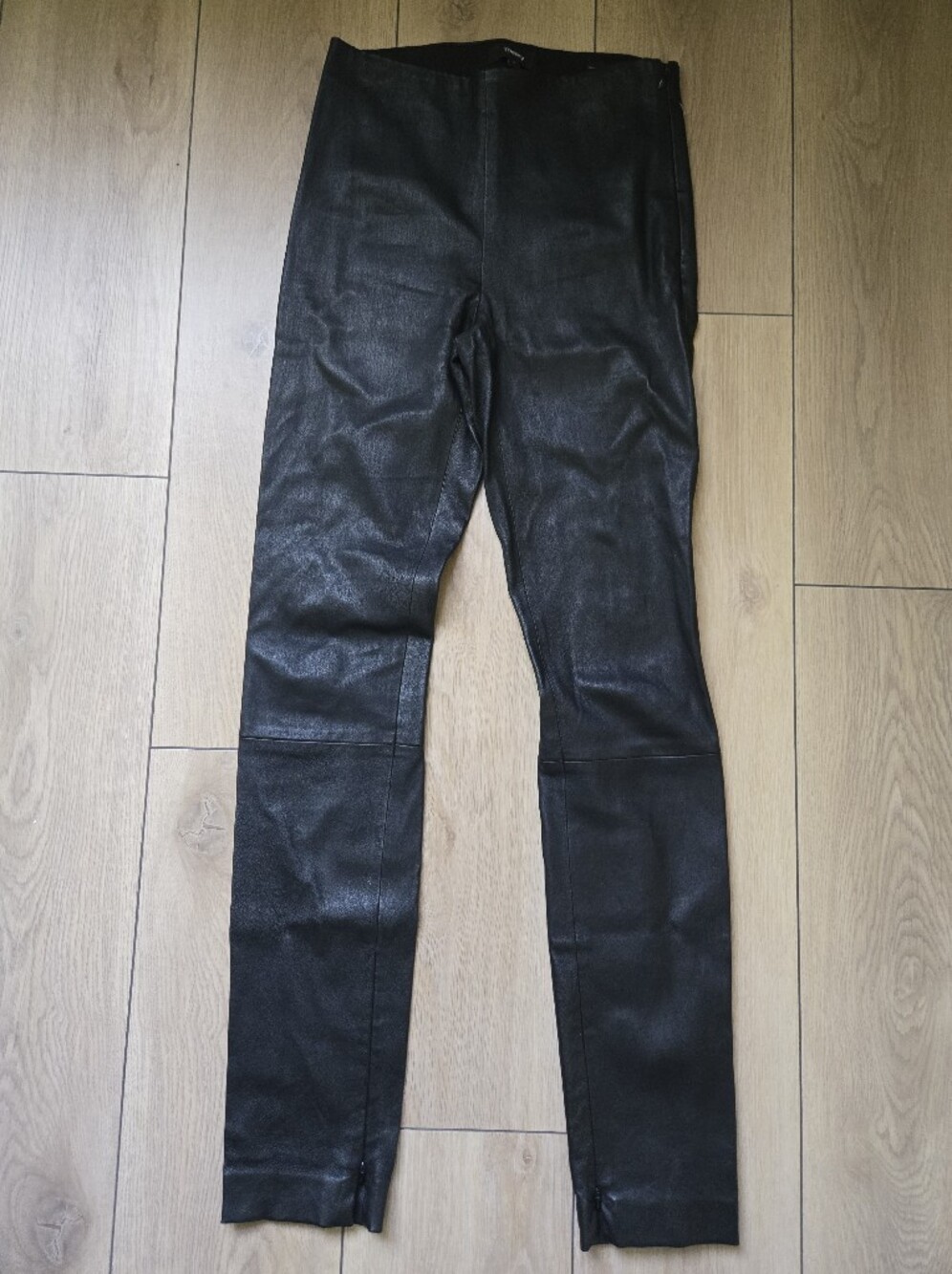 NWOT THEORY Skinny Lamb Leather Pants Size 2 - Picture 3 of 12